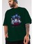 Guardians Of The Galaxy Ön Baskılı Zümrüt Yeşili Oversize T-Shirt Bisiklet Yaka Pamuk Erkek Kadın 3