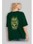 Hulk (3) Arka Baskılı Zümrüt Yeşili Oversize T-Shirt Bisiklet Yaka Erkek Kadın 4