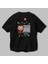La Casa De Papel (4) Arka Baskılı Siyah Oversize T-Shirt Bisiklet Yaka Pamuk Erkek Kadın 3