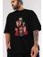 La Casa De Papel (13) Ön Baskılı Siyah Oversize T-Shirt Bisiklet Yaka Erkek Kadın 3