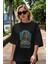 Thor Love And Thunder Ön Baskılı Siyah Oversize T-Shirt Bisiklet Yaka Erkek Kadın 5