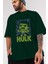 Hulk (2) Ön Baskılı Zümrüt Yeşili Oversize T-Shirt Bisiklet Yaka Pamuk Erkek Kadın 3