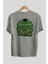 Hulk (7) Arka Baskılı Gri Oversize T-Shirt Bisiklet Yaka Pamuk Erkek Kadın 2