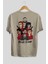 La Casa De Papel (13) Arka Baskılı Bej Oversize T-Shirt Bisiklet Yaka Pamuk Erkek Kadın 2