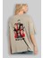 La Casa De Papel (13) Arka Baskılı Bej Oversize T-Shirt Bisiklet Yaka Pamuk Erkek Kadın 3