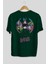Batman Joker Arka Baskılı Zümrüt Yeşili Oversize T-Shirt Bisiklet Yaka Erkek Kadın 2