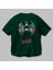 Batman Joker Arka Baskılı Zümrüt Yeşili Oversize T-Shirt Bisiklet Yaka Erkek Kadın 3