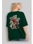 Iron Man (6) Arka Baskılı Zümrüt Yeşili Oversize T-Shirt Bisiklet Yaka Erkek Kadın 4