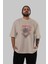 Game Of Thrones Dracarys Ön Baskılı Bej Oversize T-Shirt Bisiklet Yaka Pamuk Erkek Kadın 5