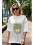 Hulk (3) Ön Baskılı Beyaz Oversize T-Shirt Bisiklet Yaka Erkek Kadın 5