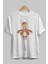 Flash Avengers Ön Baskılı Beyaz Oversize T-Shirt Bisiklet Yaka Erkek Kadın 2