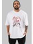 Spiderman (16) Ön Baskılı Beyaz Oversize T-Shirt Bisiklet Yaka Erkek Kadın 1
