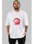 Jurassic Park (3) Ön Baskılı Beyaz Oversize T-Shirt Bisiklet Yaka Erkek Kadın 1