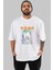 Joker (6) Ön Baskılı Beyaz Oversize T-Shirt Bisiklet Yaka Erkek Kadın 1