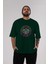 Mumm-Ra Gym Ön Baskılı Zümrüt Yeşili Oversize T-Shirt Bisiklet Yaka Pamuk Erkek Kadın 5