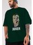 Joker (8) Ön Baskılı Zümrüt Yeşili Oversize T-Shirt Bisiklet Yaka Pamuk Erkek Kadın 3