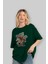 Iron Man (6) Ön Baskılı Zümrüt Yeşili Oversize T-Shirt Bisiklet Yaka Pamuk Erkek Kadın 4