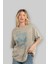 Game Of Thrones Gece Kralı Ön Baskılı Bej Oversize T-Shirt Bisiklet Yaka Pamuk Erkek Kadın 4