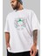 Joker (2) Ön Baskılı Beyaz Oversize T-Shirt Bisiklet Yaka Erkek Kadın 3