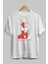 Spiderman Venom Ön Baskılı Beyaz Oversize T-Shirt Bisiklet Yaka Erkek Kadın 2