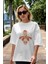 Flash Avengers Ön Baskılı Beyaz Oversize T-Shirt Bisiklet Yaka Erkek Kadın 5