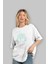 Joker (1) Ön Baskılı Beyaz Oversize T-Shirt Bisiklet Yaka Erkek Kadın 4