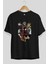 Spiderman (31) Ön Baskılı Siyah Oversize T-Shirt Bisiklet Yaka Erkek Kadın 2