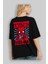 Spiderman (20) Arka Baskılı Siyah Oversize T-Shirt Bisiklet Yaka Pamuk Erkek Kadın 4
