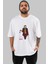 Joker (11) Ön Baskılı Beyaz Oversize T-Shirt Bisiklet Yaka Erkek Kadın 1