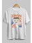 Iron Man (4) Ön Baskılı Beyaz Oversize T-Shirt Bisiklet Yaka Erkek Kadın 2