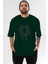 Spiderman (30) Ön Baskılı Zümrüt Yeşili Oversize T-Shirt Bisiklet Yaka Pamuk Erkek Kadın 1