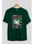 Joker (4) Ön Baskılı Zümrüt Yeşili Oversize T-Shirt Bisiklet Yaka Pamuk Erkek Kadın 2