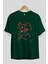 Spiderman (16) Ön Baskılı Zümrüt Yeşili Oversize T-Shirt Bisiklet Yaka Pamuk Erkek Kadın 2