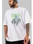 Joker (9) Ön Baskılı Beyaz Oversize T-Shirt Bisiklet Yaka Erkek Kadın 3