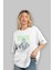 Joker (9) Ön Baskılı Beyaz Oversize T-Shirt Bisiklet Yaka Erkek Kadın 4