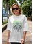 Joker (9) Ön Baskılı Beyaz Oversize T-Shirt Bisiklet Yaka Erkek Kadın 5
