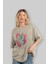 Joker Batman Ön Baskılı Bej Oversize T-Shirt Bisiklet Yaka Pamuk Erkek Kadın 4