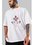Spiderman (15) Ön Baskılı Beyaz Oversize T-Shirt Bisiklet Yaka Erkek Kadın 3