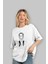 La Casa De Papel (7) Ön Baskılı Beyaz Oversize T-Shirt Bisiklet Yaka Erkek Kadın 4