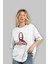 La Casa De Papel (1) Ön Baskılı Beyaz Oversize T-Shirt Bisiklet Yaka Erkek Kadın 4