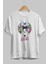 Batman Joker Ön Baskılı Beyaz Oversize T-Shirt Bisiklet Yaka Erkek Kadın 2