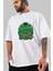 Hulk (7) Ön Baskılı Beyaz Oversize T-Shirt Bisiklet Yaka Erkek Kadın 3