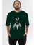 Spiderman (26) Ön Baskılı Zümrüt Yeşili Oversize T-Shirt Bisiklet Yaka Pamuk Erkek Kadın 1