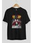 La Casa De Papel (6) Ön Baskılı Siyah Oversize T-Shirt Bisiklet Yaka Erkek Kadın 2