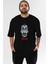 La Casa De Papel (12) Ön Baskılı Siyah Oversize T-Shirt Bisiklet Yaka Erkek Kadın 1