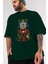 Iron Man (3) Ön Baskılı Zümrüt Yeşili Oversize T-Shirt Bisiklet Yaka Pamuk Erkek Kadın 3