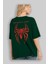 Spiderman (11) Arka Baskılı Zümrüt Yeşili Oversize T-Shirt Bisiklet Yaka Erkek Kadın 4