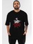 La Casa De Papel (10) Ön Baskılı Siyah Oversize T-Shirt Bisiklet Yaka Erkek Kadın 1