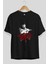 La Casa De Papel (10) Ön Baskılı Siyah Oversize T-Shirt Bisiklet Yaka Erkek Kadın 2