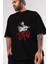 La Casa De Papel (10) Ön Baskılı Siyah Oversize T-Shirt Bisiklet Yaka Erkek Kadın 3